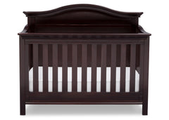 Serta Dark Chocolate (207) Bethpage 4-in-1 Crib, Front View with Crib Conversion c3c