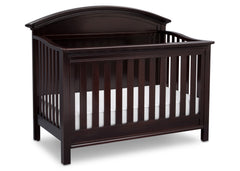 Serta Dark Chocolate (207) Adelaide 4-in-1 Crib, Side View with Crib Conversion c4c