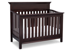 Serta Dark Chocolate (207) Fernwood 4-in-1 Crib, Side View with Crib Conversion c4c