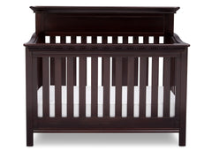 Serta Dark Chocolate (207) Fernwood 4-in-1 Crib, Front View with Crib Conversion c3c