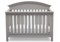 Serta Grey (026) Aberdeen 4-in-1 Crib, Front View with Crib Conversion a3a