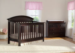 Serta Dark Chocolate (207) Aberdeen 4-in-1 Crib, Crib Conversion in Setting 2 c1c