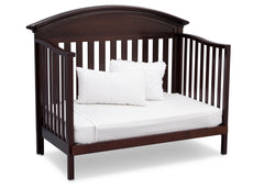 Serta Dark Chocolate (207) Aberdeen 4-in-1 Crib, Side View with Day Bed Conversion c6c