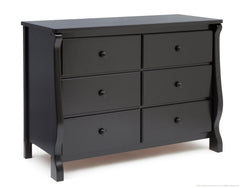Delta Children Black (001) Canton / Eclipse Dresser Side View a2a