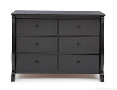 Delta Children Black (001) Canton / Eclipse Dresser Front View a1a
