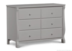 Delta Children Grey (026) Canton / Eclipse Dresser Side View b2b