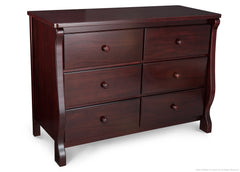 Delta Children Espresso Cherry (205) Canton / Eclipse Dresser Side View d2d