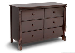 Delta Children Black Cherry Espresso (607) Canton / Eclipse Dresser Side View g2g