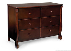 Delta Children Vintage Espresso (616) Canton / Eclipse Dresser Side View h1h