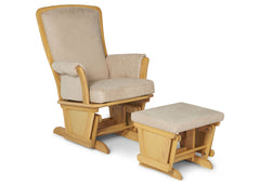Delta Children Natural/Wheat (296) Glider and Ottoman, Right View b1b
