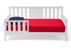 Delta Children White (100) Solutions Toddler Daybed Front View a2a