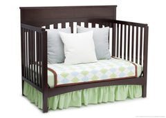 Delta Children Dark Chocolate (207) Bennington Lifestyle 4-in-1 Crib, Day Bed Conversion b4b