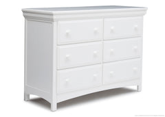 Delta Children White (100) 6 Drawer Dresser Right View a1a