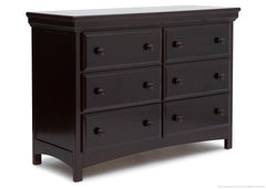 Delta Children Chocolate (204) 6 Drawer Dresser Right View b1b