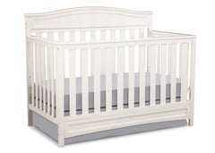 Delta Children White (100) Emery 4-in-1 Crib, Crib Conversion a2a