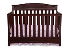 Delta Children Dark Chocolate (207) Emery 4-in-1 Crib, Front View of Crib Conversion b1b