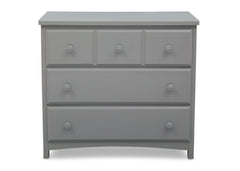 Delta Children Grey (026) 3 Drawer Dresser Front View b1b