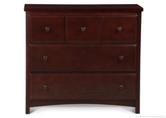 Delta Children Espresso Cherry (205) 3 Drawer Dresser Front View c1c