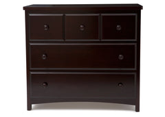 Delta Children Black Cherry Espresso (607) 3 Drawer Dresser Front View d1d