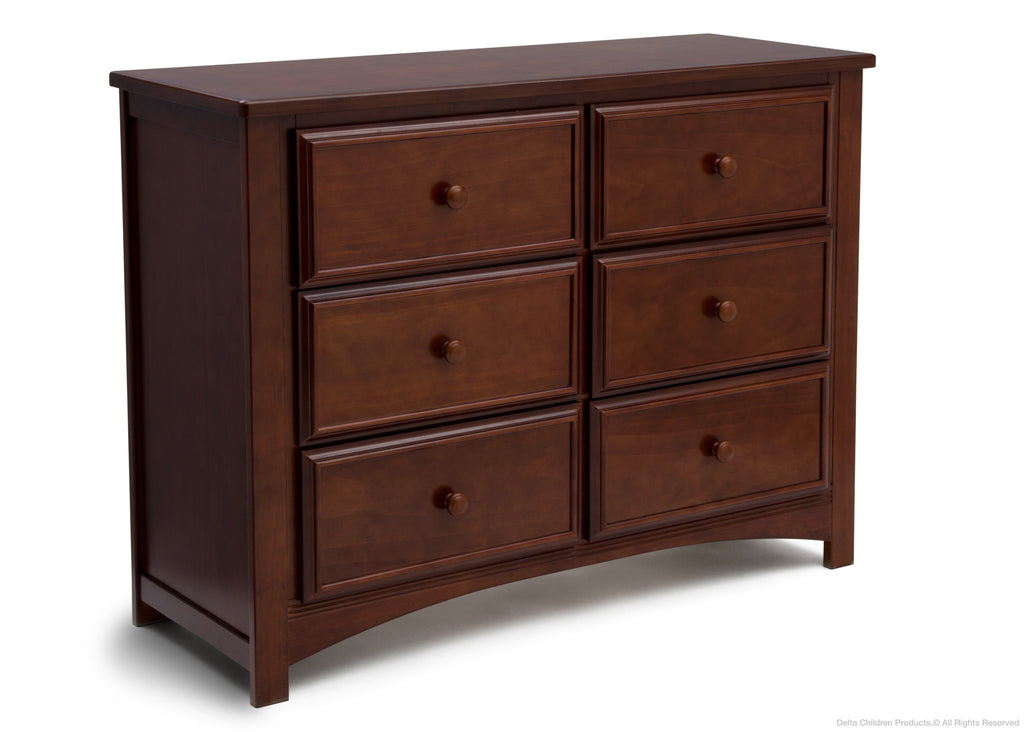 Delta Children Espresso Truffle (208) Summit 6 Drawer Dresser Side View a2a
