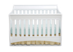 Delta Children White (100) Bentley 'S' Series 4-in-1 Crib, Front View a2a