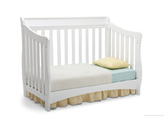 Delta Children White (100) Bentley 'S' Series 4-in-1 Crib, Toddler Bed Conversion a4a