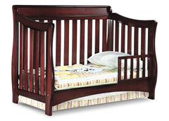Delta Children Black Cherry Espresso (607) Bentley 'S' Series 4-in-1 Crib, Toddler Bed Conversion with Toddler Guard Rail c4c