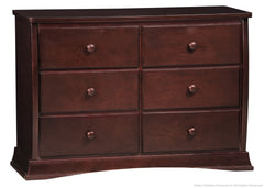 Delta Children Black Cherry Espresso (607) Bentley 6 Drawer Dresser Side View c2c