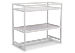 Delta Children White (100) Harbor Changing Table, Side View b2b