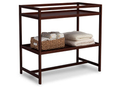 Delta Children Dark Chocolate (207) Harbor Changing Table, Side View with Props c4c