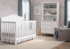Delta Children White (100) Madrid 4-in-1 Crib with Props a1a