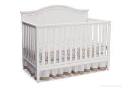 Delta Children White (100) Madrid 4-in-1 Crib, Crib Conversion a3a