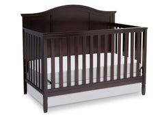 Delta Children Dark Chocolate (207) Madrid 4-in-1 Crib, Crib Conversion c2c