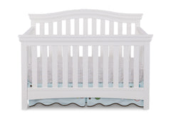 Delta Children White Ambiance (108) Bennington Curved 4-in-1 Crib a1a