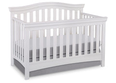 Delta Children White Ambiance (108) Bennington Curved 4-in-1 Crib a2a