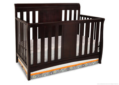 Delta Children Dark Chocolate (207) Bennington Sleigh 4-in-1 Crib, Crib Conversion b2b