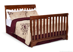 Delta Childrens Spiced Cinnamon (209) Eclipse 4-in-1 Full Bed Conversion b4b