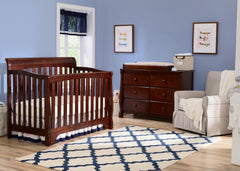 Delta Children Black Cherry Espresso (607) Eclipse 4-in-1 Crib In Nursery c1c