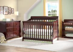 Delta Children Espresso Cherry (205) Canton 4-in-1 Crib in Setting b1b