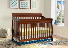 Delta Children Dark Cherry (604) Canton 4-in-1 Crib in Setting d1d
