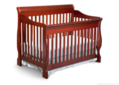 Delta Children Dark Cherry (604) Canton 4-in-1 Crib, Crib Conversion d2d