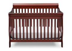 Delta Children Dark Cherry (604) Canton 4-in-1 Crib, Crib Conversion Front View d1d