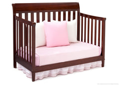 Delta Children Black Cherry Espresso (607) Haven 4-in-1 Crib, Day Bed Conversion c5c