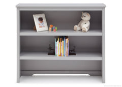Simmons Kids Grey (026) Rowen Bookcase & Hutch atop Base with Props a2a