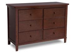 Delta Children Espresso Truffle (100) Haven 6 Drawer Dresser Side View b2b