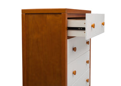 Delta Children Warm Honey/White (2053) Gramercy 4 Drawer Chest, Top Drawer Detail a3a