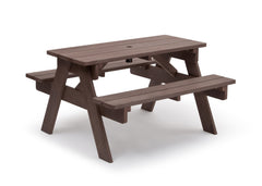 Delta Children Dark Coffee (3001) Child's Picnic Table Right Side View a3a