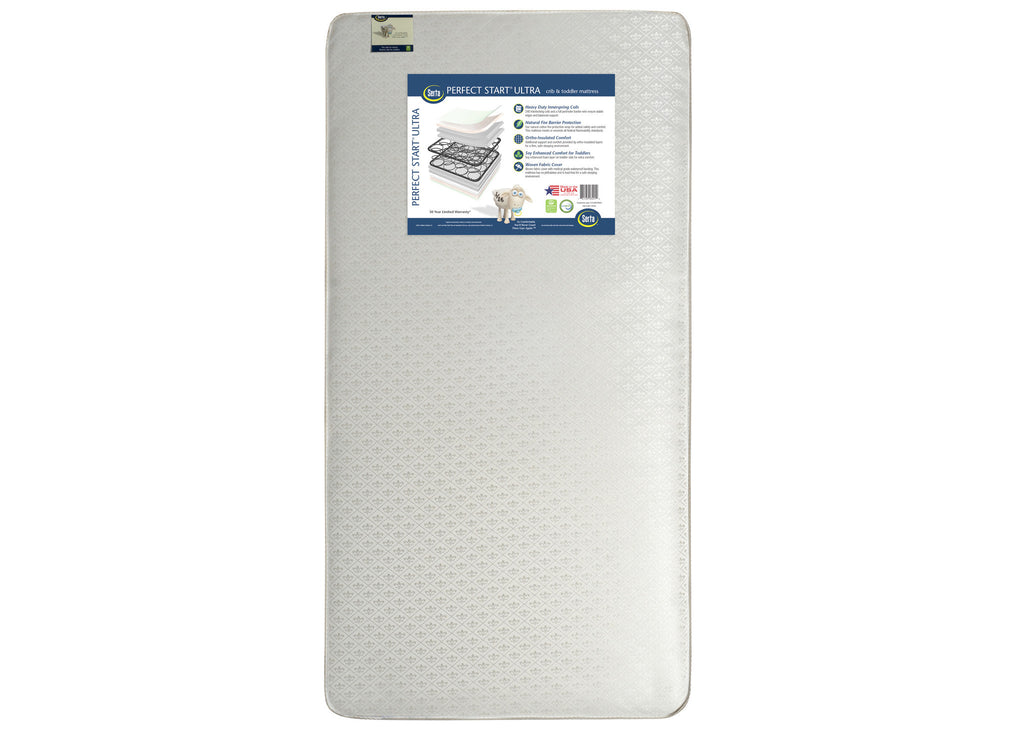 Serta Perfect Start Ultra Crib & Toddler Mattress, Front View, a1a