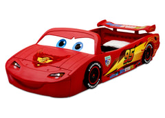 Delta Children Cars Convertible Toddler to Twin Bed Left Side View a5a