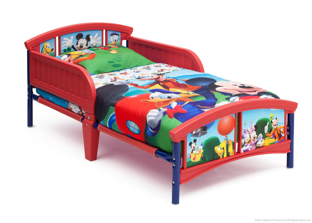 Delta Children Disney Mickey Plastic Toddler Bed Right Side View a2a